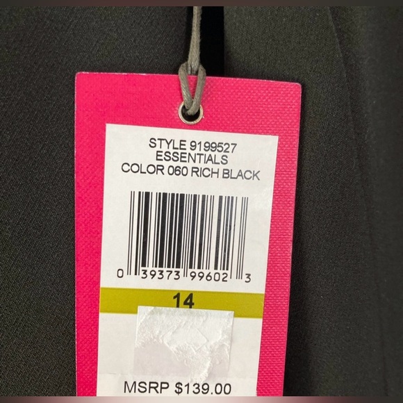 NWT Vince Camuto Black Long-Sleeve Jacket - Size 14 - Picture 2 of 5